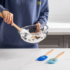 Genicook Rooster Silicone Spatula with Wood Handle