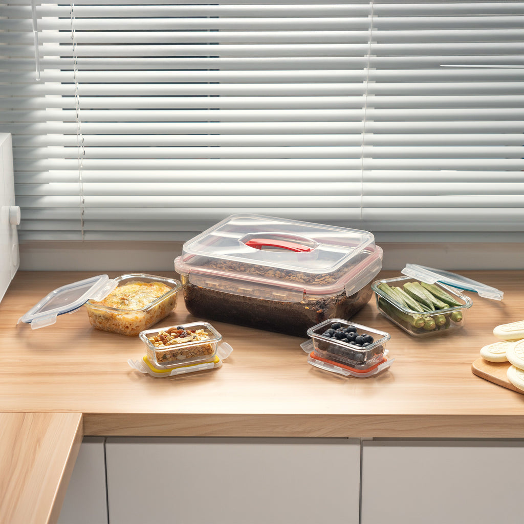 Genicook Bake and Carry Five-Piece Glass Container Set