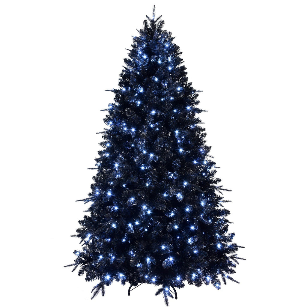 WONDERWALL 'Une Collection' 6-Foot Pre-Lit Black Christmas Tree with 350 LED Lights - Black
