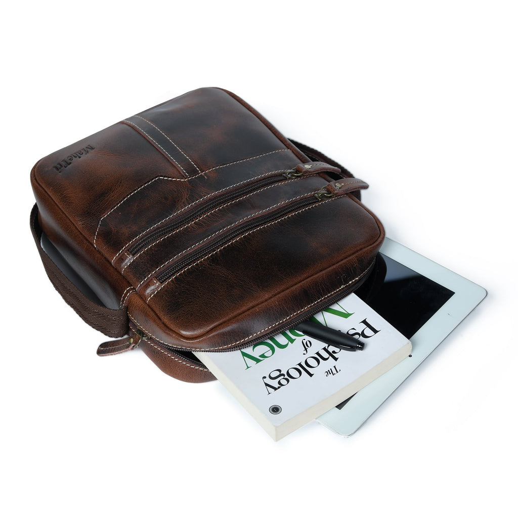 The Compact Messenger - Dark Brown