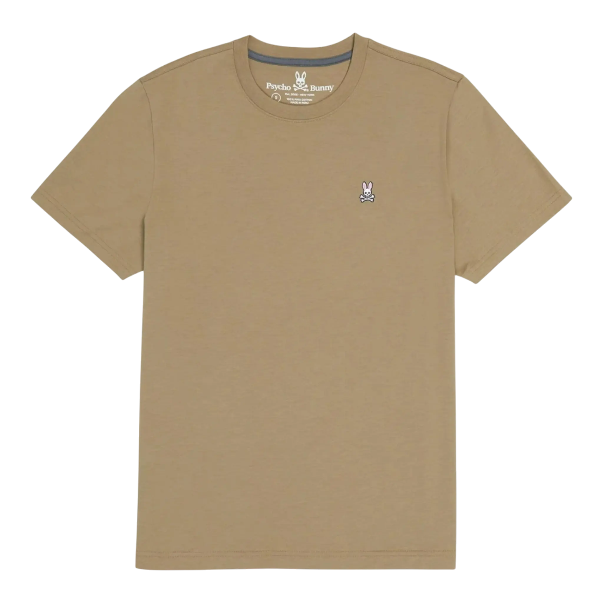 Psycho Bunny Classic Crew Neck Men T-Shirt Antique Taupe