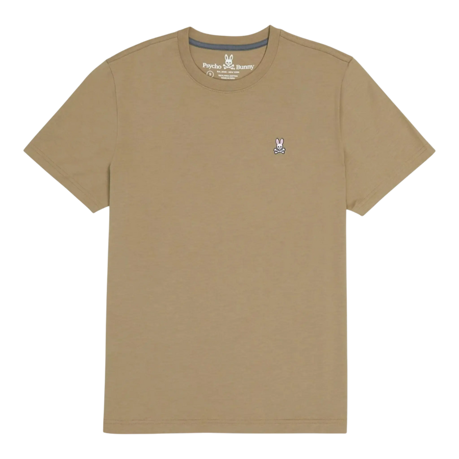 Psycho Bunny Classic Crew Neck Men T-Shirt Antique Taupe