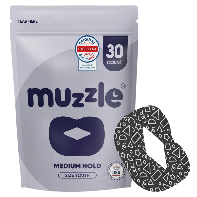 Muzzle® Mouth Tape For Youth (Medium Hold)