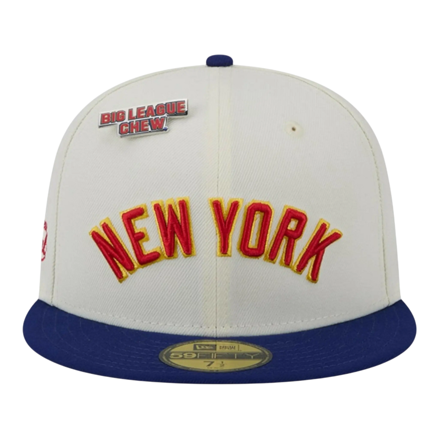 New Era x Big League Chew Men New York Yankees 59FIFTY Fitted Hat Chalk White/Navy