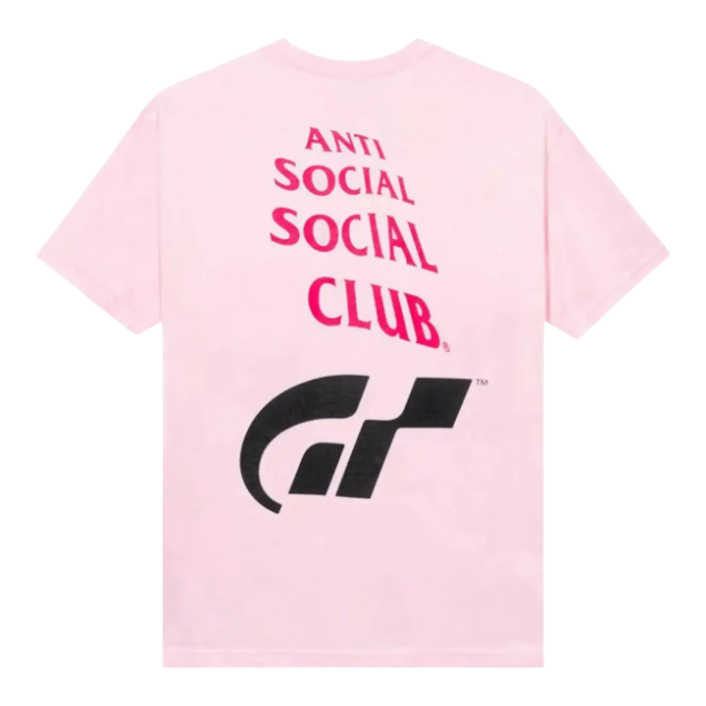 Anti Social Social Club Gran Turismo Logo Men T-Shirt Pink