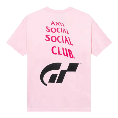 Anti Social Social Club Gran Turismo Logo Men T-Shirt Pink
