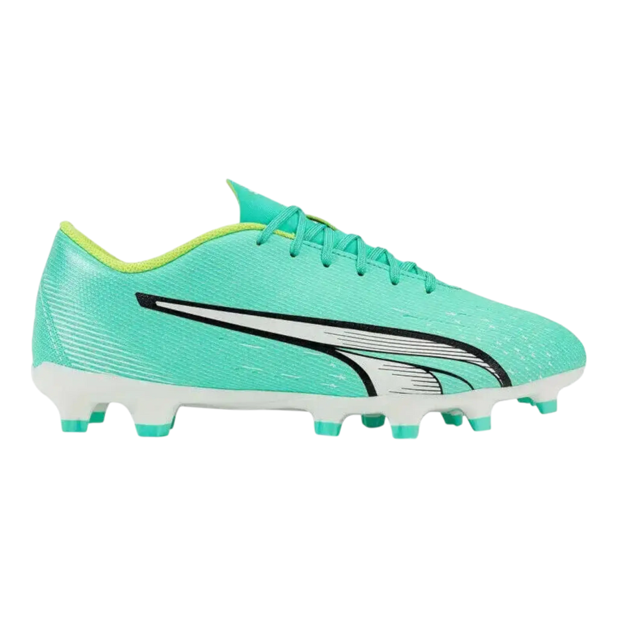 Puma Ultra Play FG/AG Men Firm Ground Soccer Cleats Electric Peppermint/White/Fast Yellow