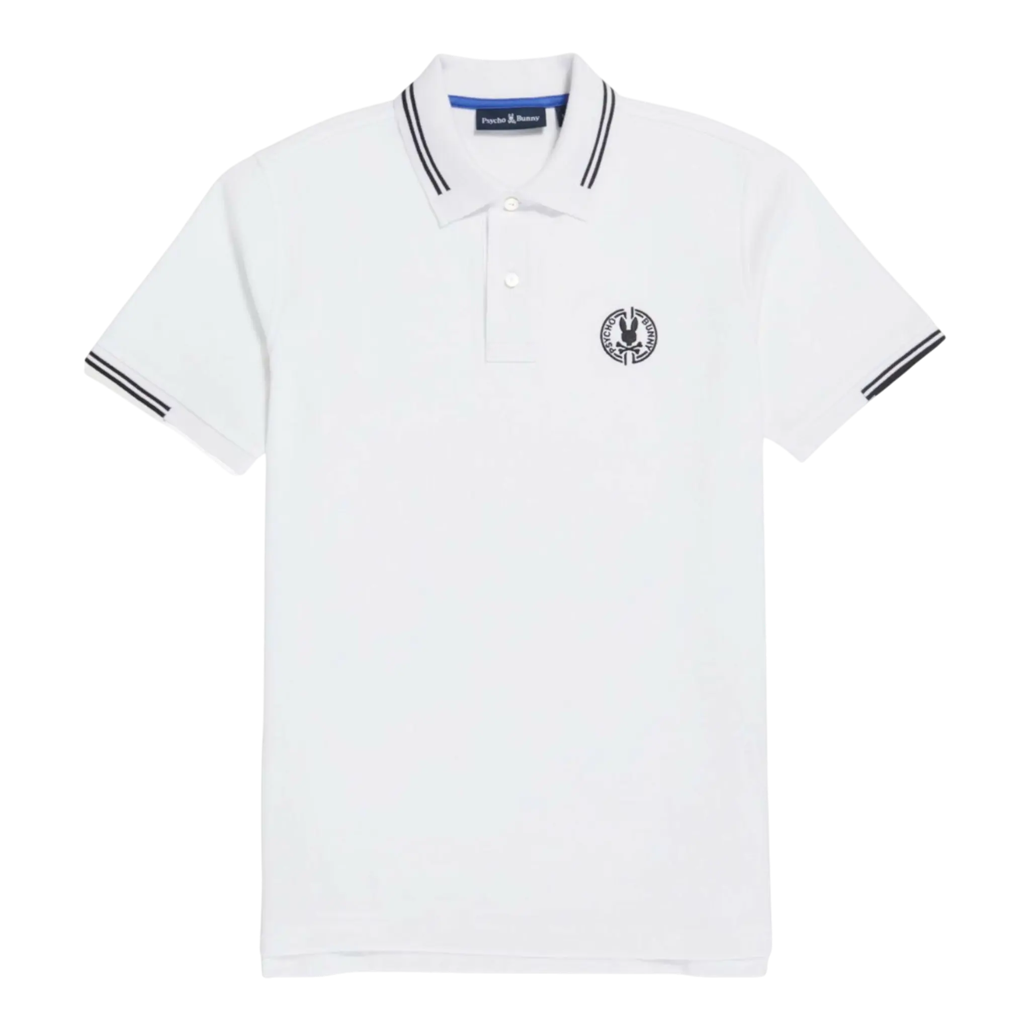 Psycho Bunny Santa Fe Pique Men Polo Shirt White