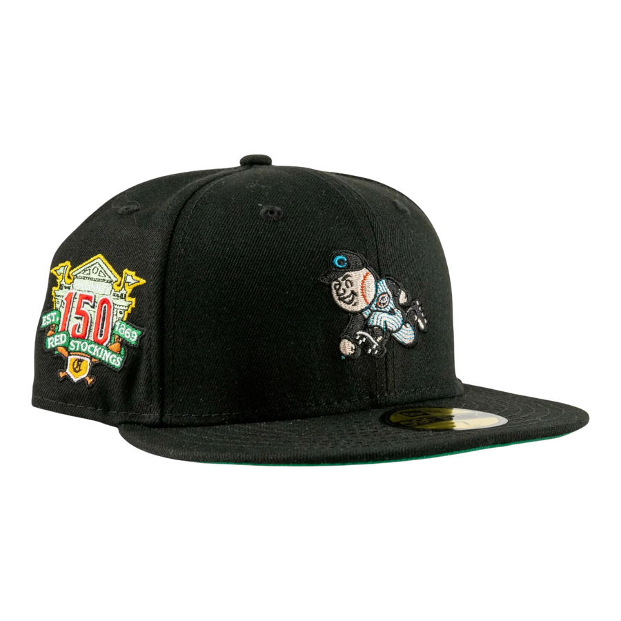 New Era 59Fifty Cincinnati Reds 150th Anniversary Family Nights Pack Men Fitted Hat Black
