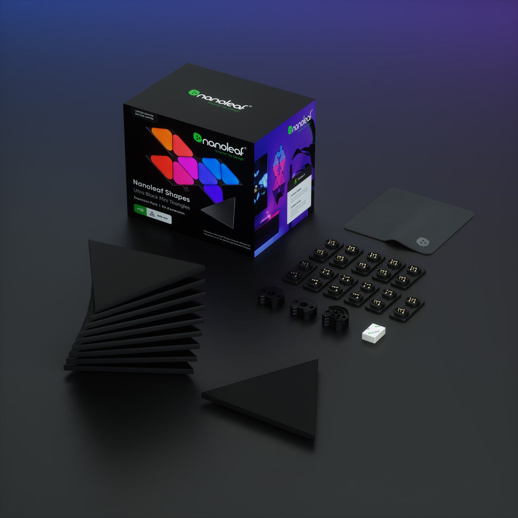 Shapes Limited Edition Ultra Black Mini Triangles Expansion Pack (10 Panels)