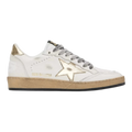 Golden Goose Ball Star Women Sneakers Milk Gold Laminated Star