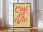 WONDERWALL ‘L’Atelier Fun Collection’ C’est La Vie Retro Wall Art
