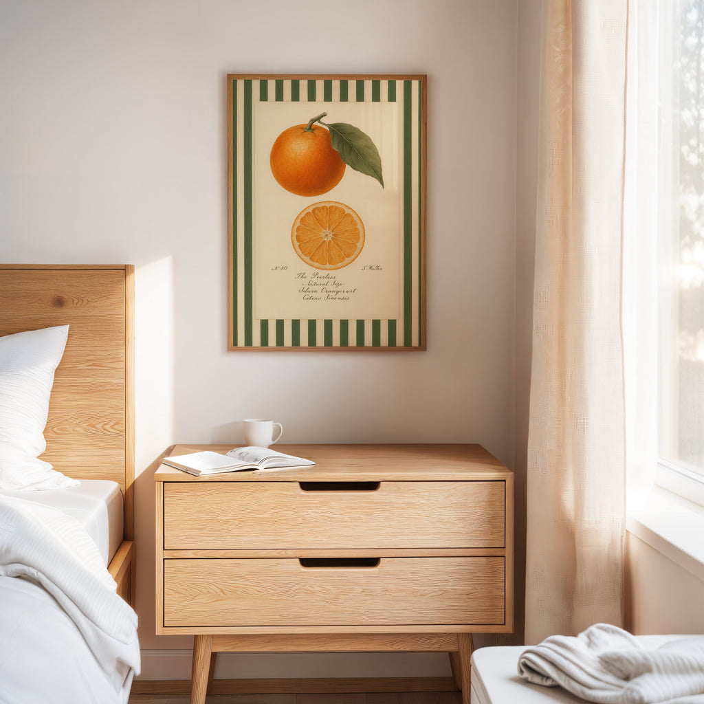 WONDERWALL 'L’Atelier Fun Collection' Vintage Orange Slice Botanical Study