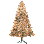 WONDERWALL ‘Noël DuBois’ Snow-Flocked Artificial Christmas Tree with 500 Warm White Lights – Green