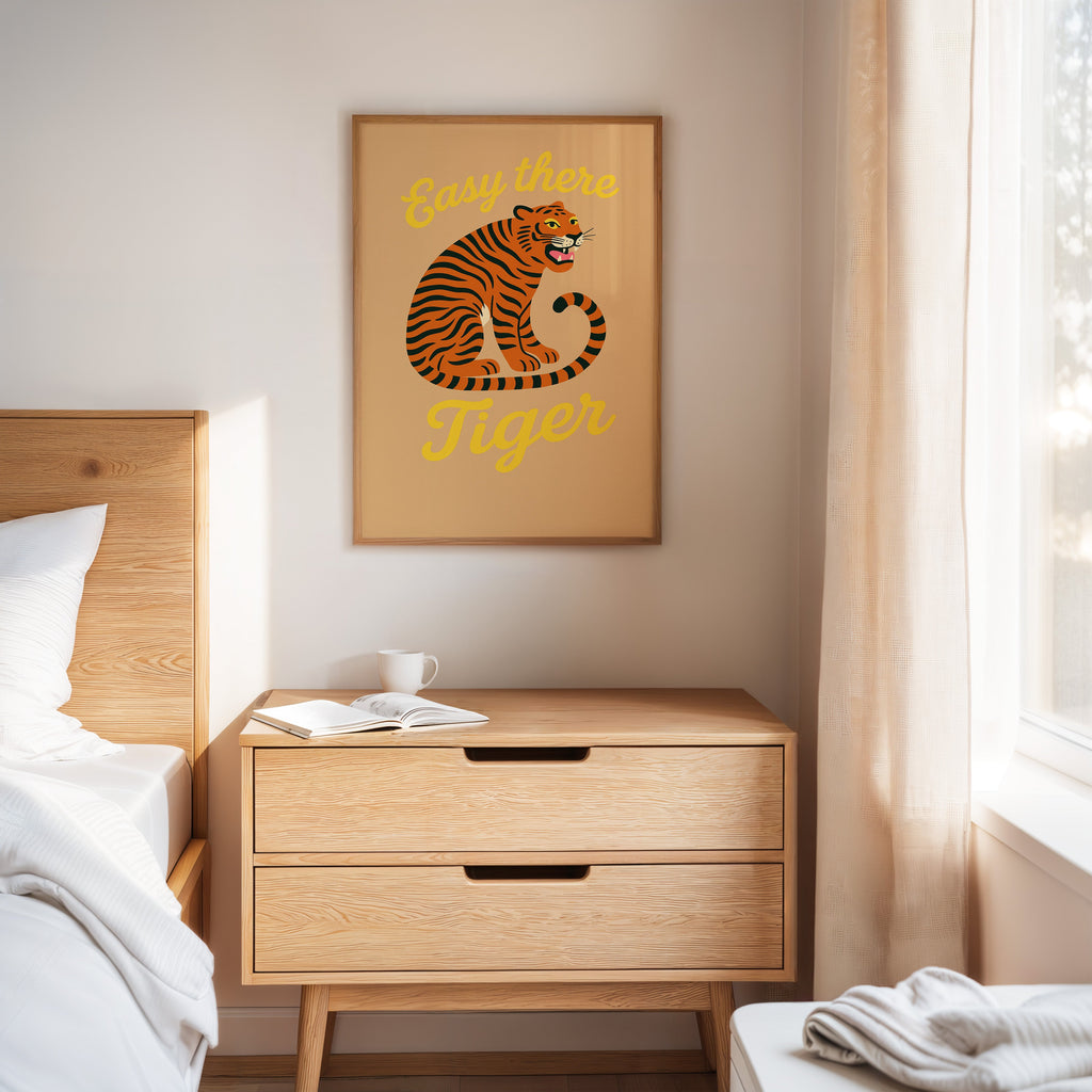 WONDERWALL ‘L’Atelier Fun Collection’ Easy There Tiger Retro Jungle Print