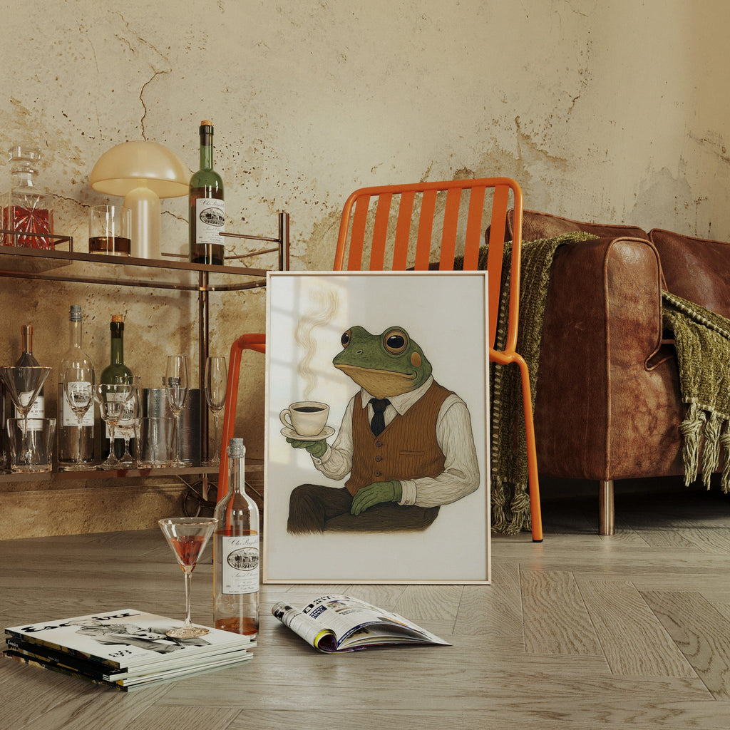 WONDERWALL ‘L’Atelier Fun Collection’ Gentleman Frog – Caffeinated & Classy