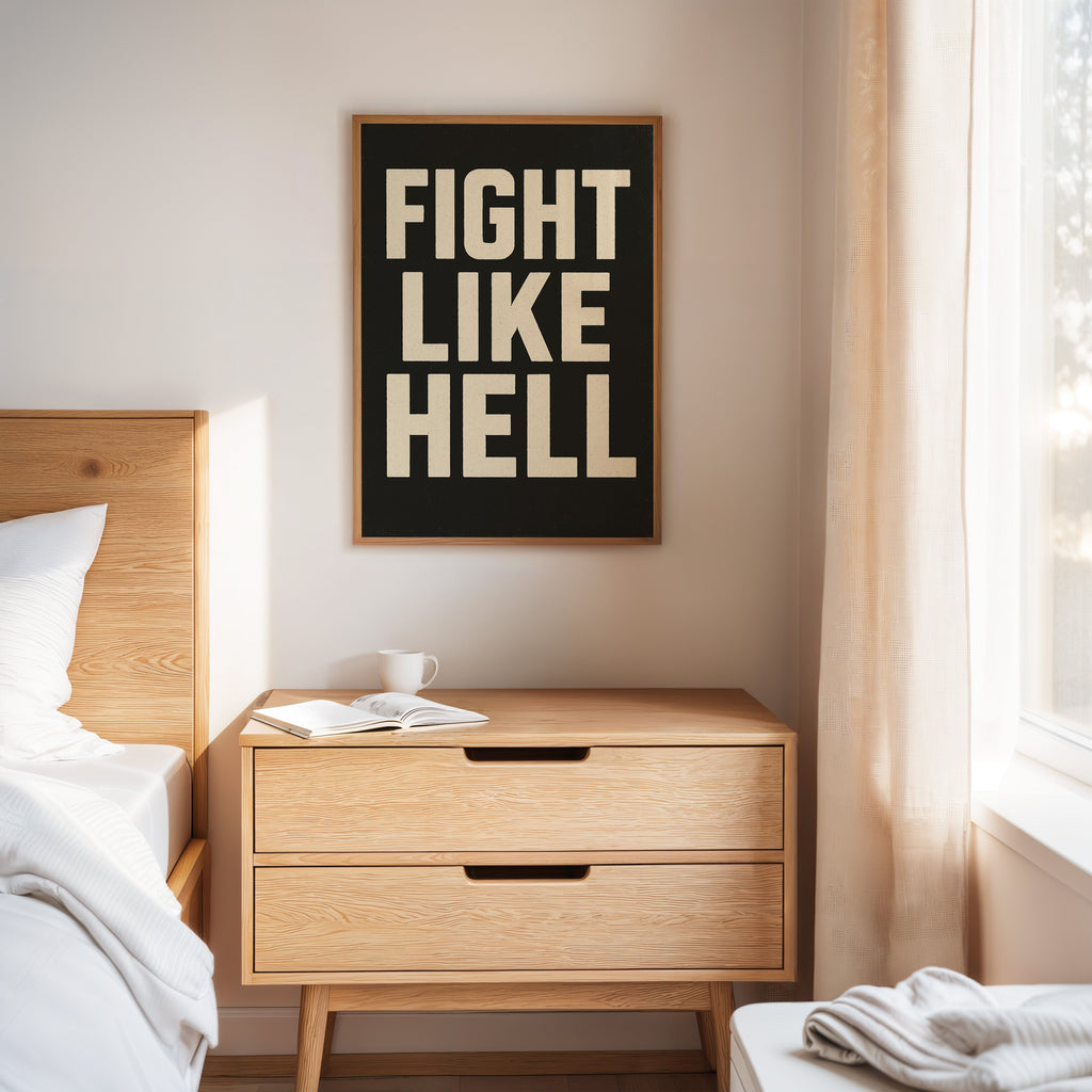 WONDERWALL ‘L’Atelier Fun Collection’ Fight Like Hell Gritty Bold Poster