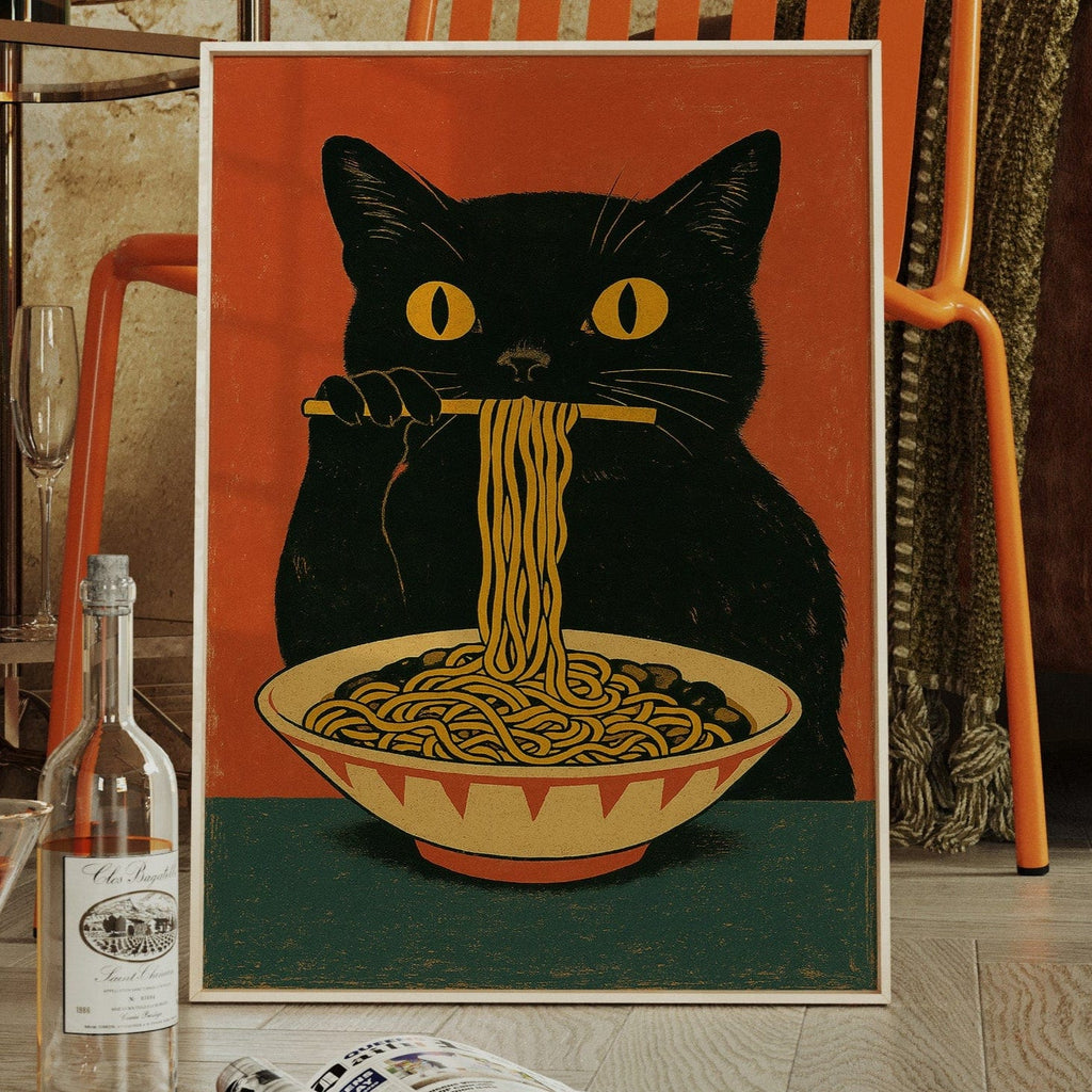 WONDERWALL 'L’Atelier Fun Collection' Ramen Raider – Midnight Noodles, Feline Style