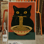 WONDERWALL 'L’Atelier Fun Collection' Ramen Raider – Midnight Noodles, Feline Style