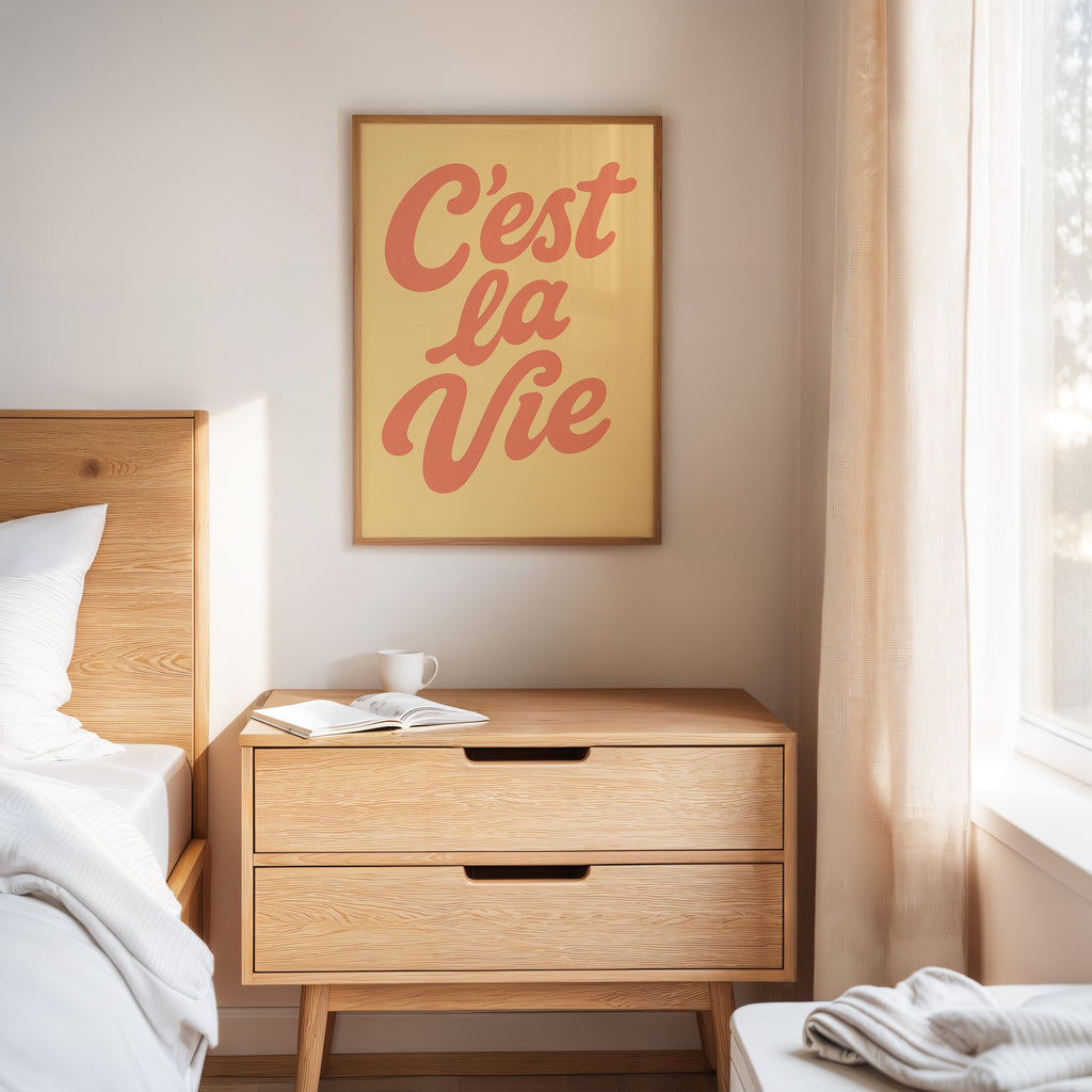 WONDERWALL ‘L’Atelier Fun Collection’ C’est La Vie Retro Wall Art