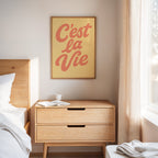 WONDERWALL ‘L’Atelier Fun Collection’ C’est La Vie Retro Wall Art