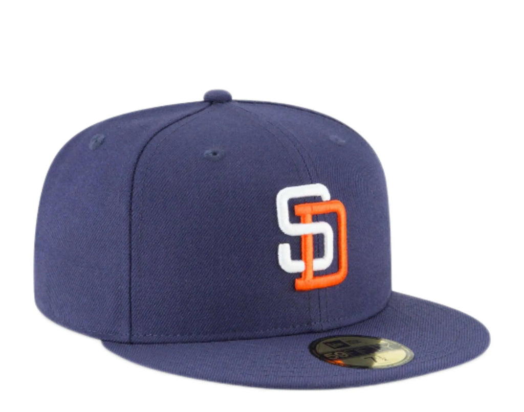 New Era 59Fifty San Diego Padres 1991 Cooperstown Men Fitted Hat Navy