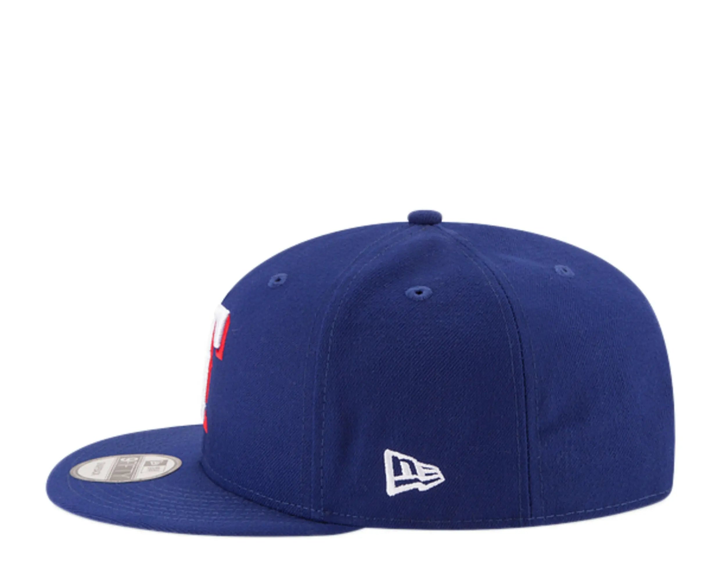New Era 9Fifty Texas Rangers Men Snapback Hat Blue