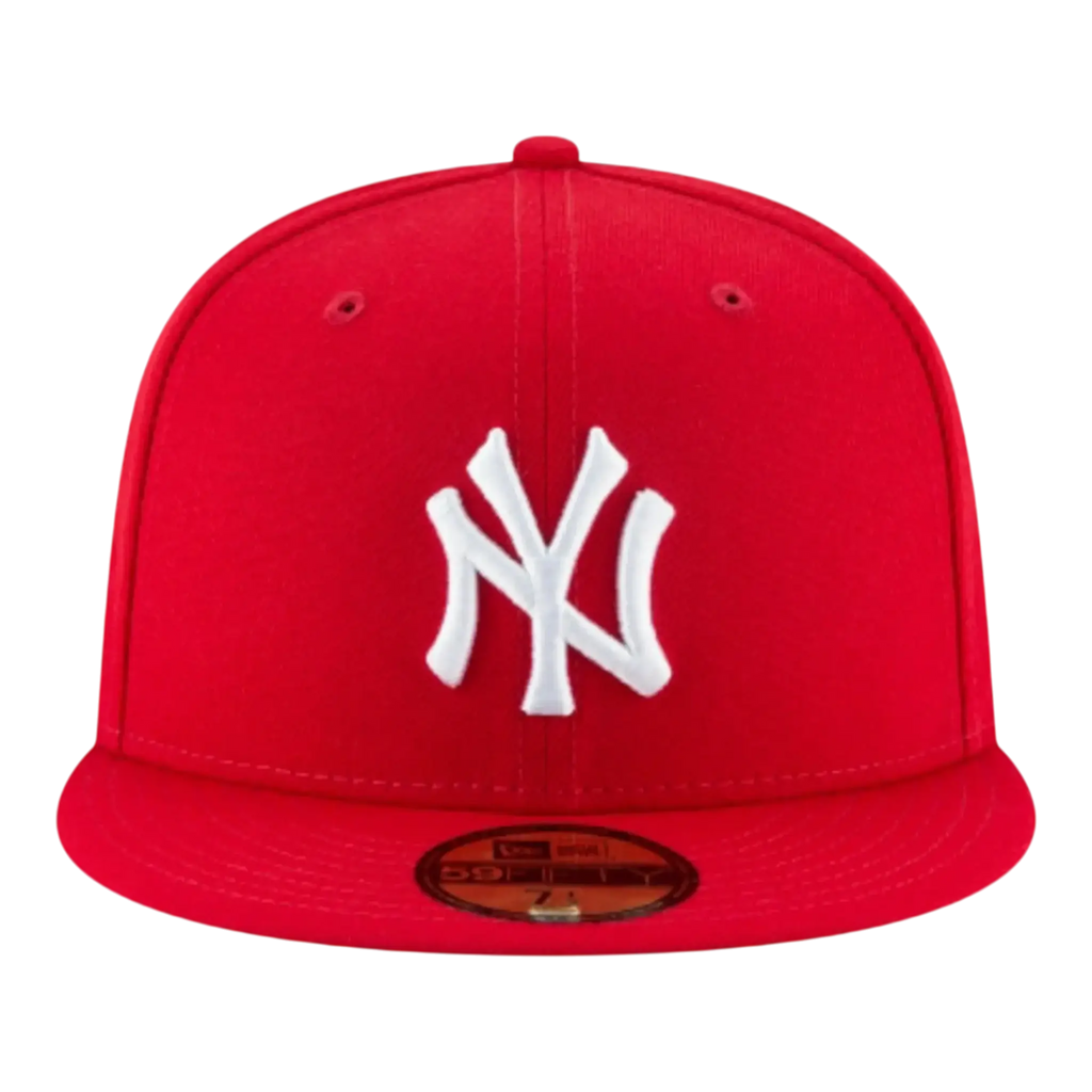 New Era 59Fifty New York Yankees Men Fitted Hat Red