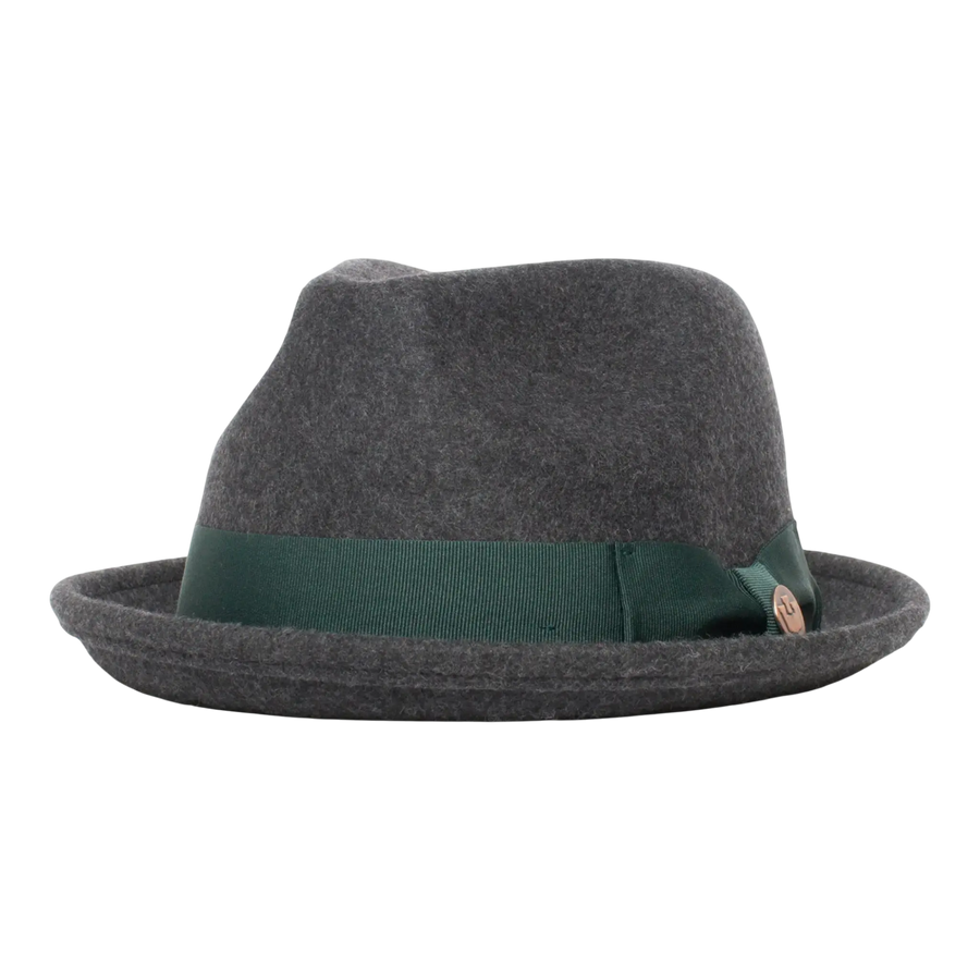 Goorin Bros Charlestowne Wool Fedora Hat Charcoal