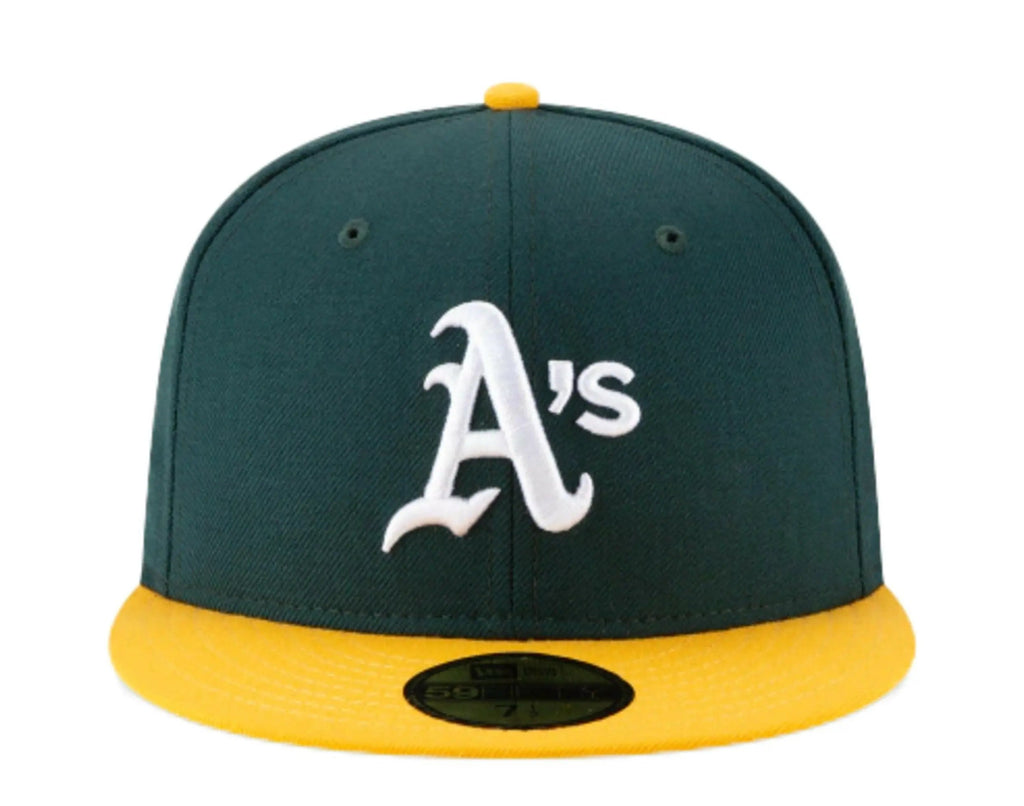 New Era 59Fifty Oakland Athletics 1989 World Series Men Fitted Hat Green/Yellow