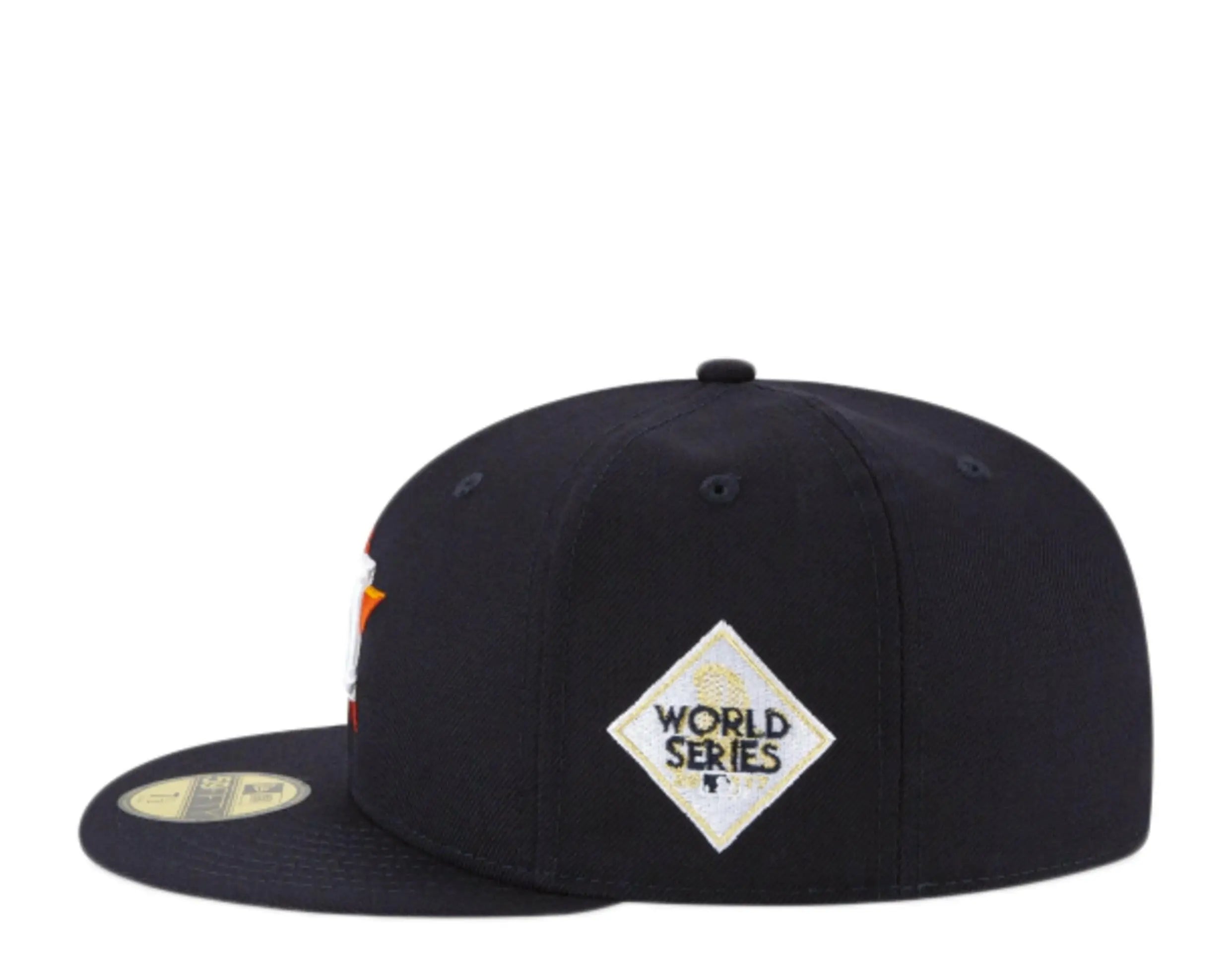 New Era 59Fifty Houston Astros 2017 World Series Men Fitted Hat Navy Blue