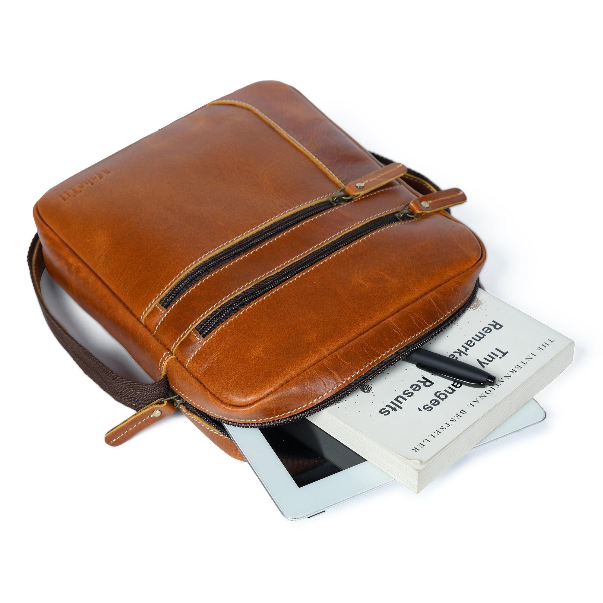 The Compact Messenger - Tan
