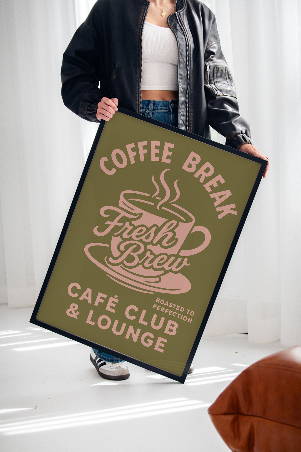 WONDERWALL ‘L’Atelier Fun Collection’ Fresh Brew Retro Coffee Poster