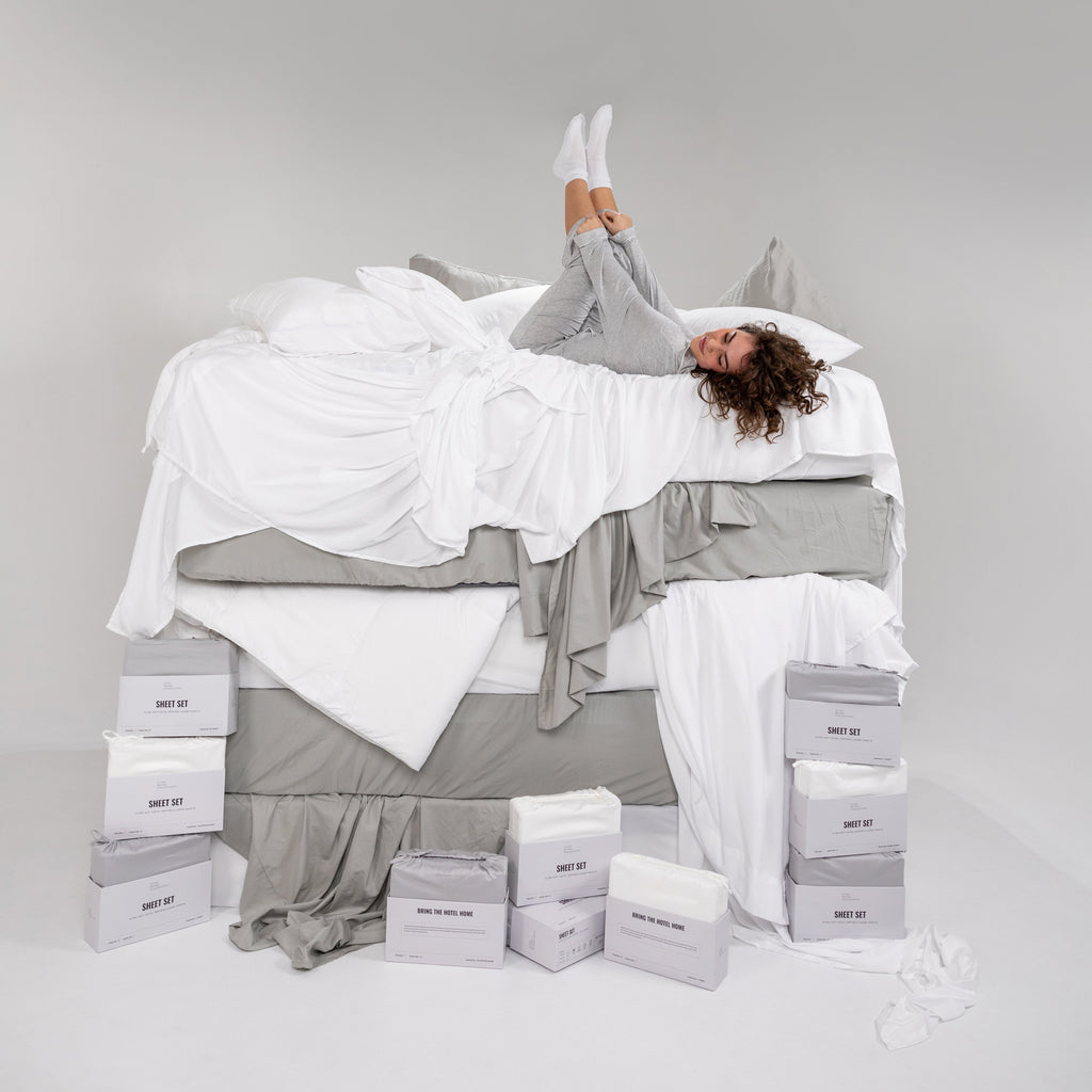 Sateen Cotton Grand Suite Sheet Set
