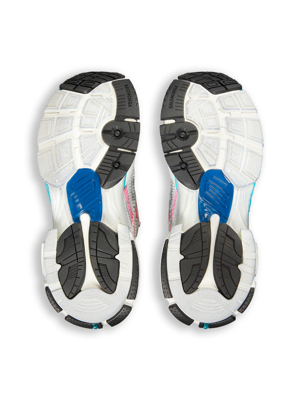 Women Mesh And Nylon Multicolor Worn - Out Effect Runner Sneakers