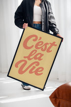 WONDERWALL ‘L’Atelier Fun Collection’ C’est La Vie Retro Wall Art