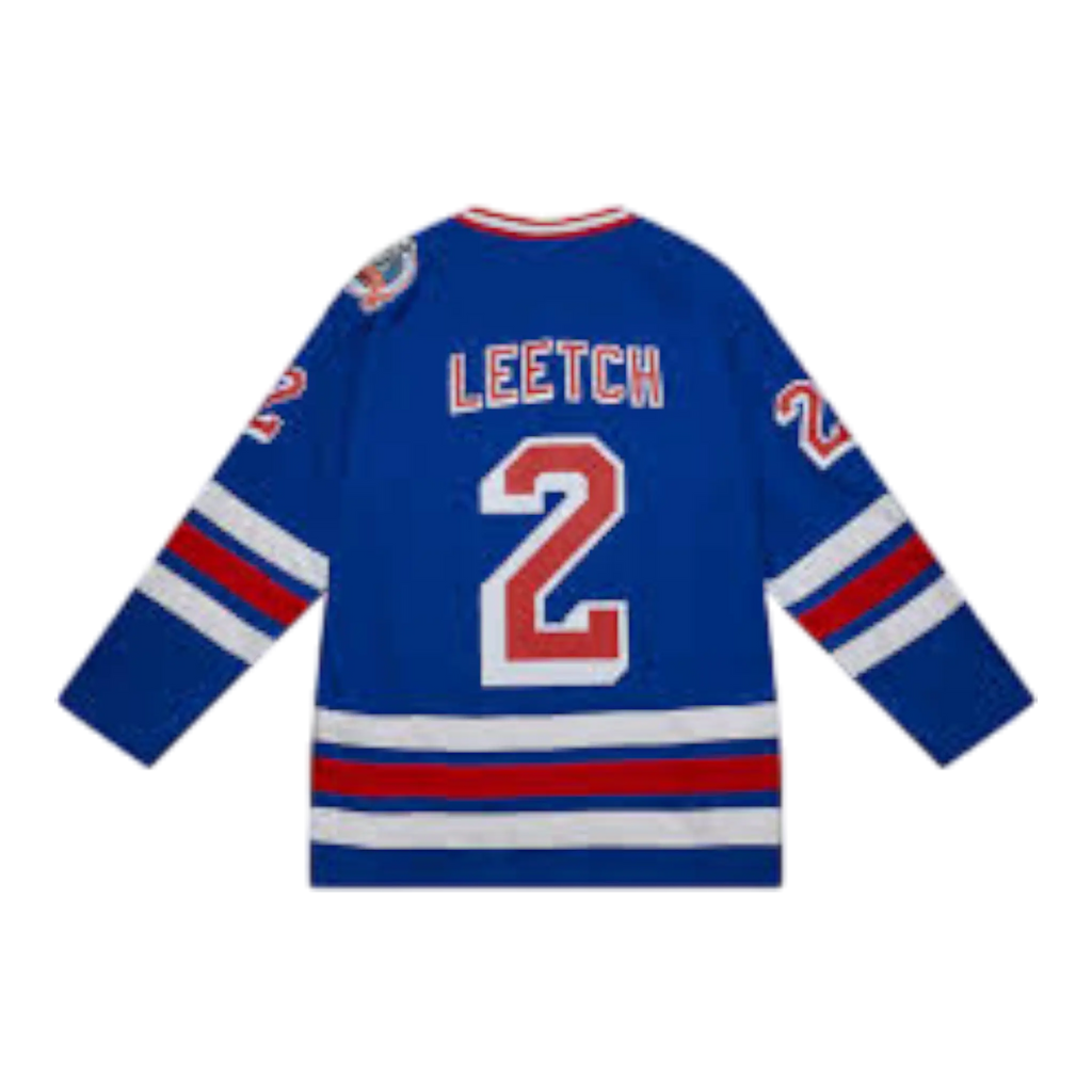 Mitchell & Ness Blue Line Brian Leetch New York Rangers 1993 Men Jersey Royal Blue
