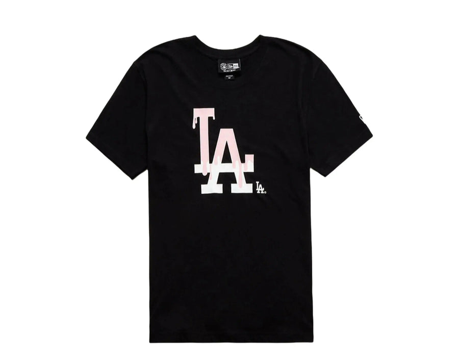 New Era Los Angeles Dodgers Team Drip World Series Men T-Shirt Black/Pink
