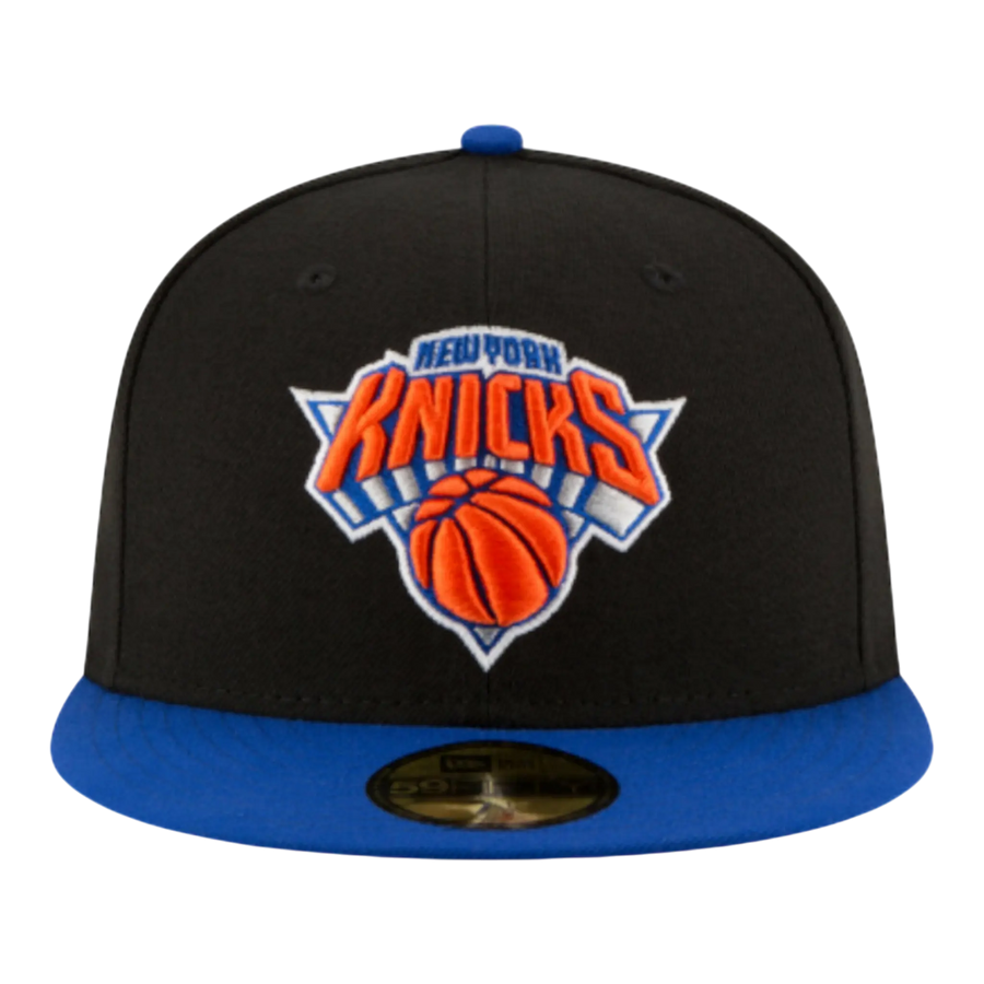 New Era 59FIFTY NBA New York Knicks 2-Tone Men Fitted Hat Black/Blue