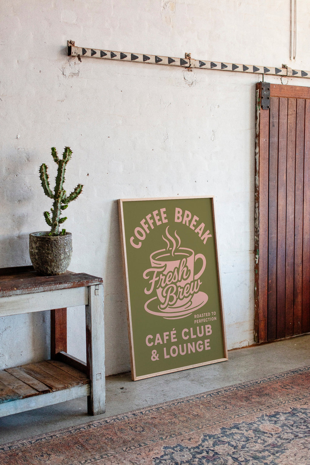 WONDERWALL ‘L’Atelier Fun Collection’ Fresh Brew Retro Coffee Poster