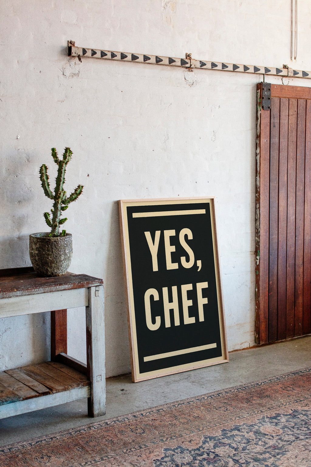 WONDERWALL 'L’Atelier Fun Collection' Yes Chef Kitchen Command Print