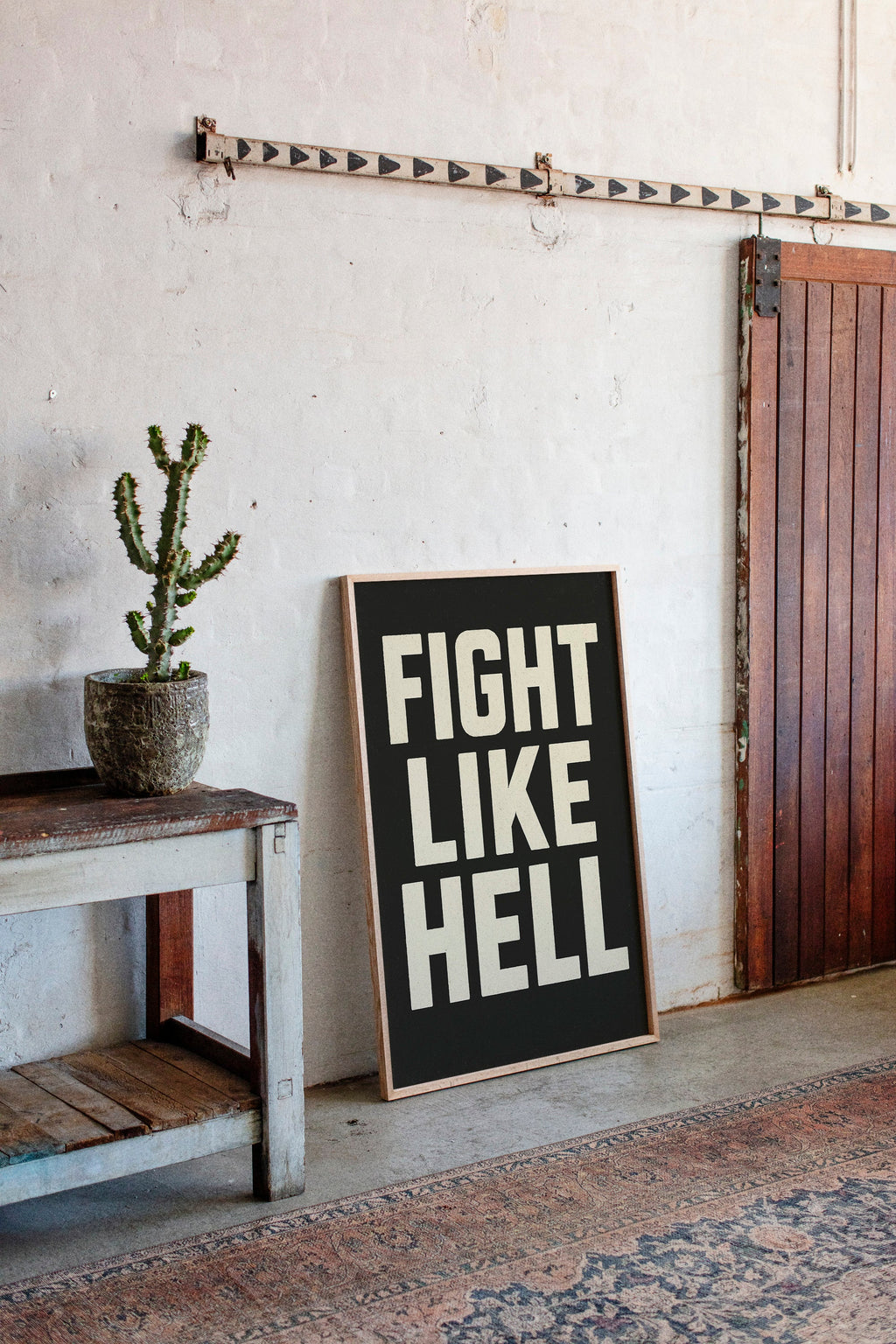 WONDERWALL ‘L’Atelier Fun Collection’ Fight Like Hell Gritty Bold Poster