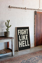 WONDERWALL ‘L’Atelier Fun Collection’ Fight Like Hell Gritty Bold Poster