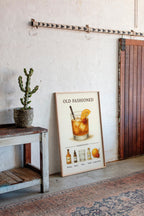 WONDERWALL 'L’Atelier Fun Collection' Old Fashioned Cocktail Recipe Art Print