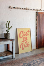 WONDERWALL ‘L’Atelier Fun Collection’ C’est La Vie Retro Wall Art