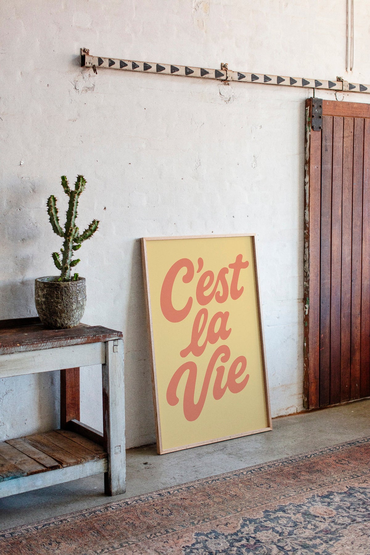 WONDERWALL ‘L’Atelier Fun Collection’ C’est La Vie Retro Wall Art
