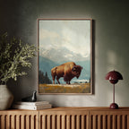WONDERWALL ‘L’Atelier Fun Collection’ Bison Beneath the Mountain Sky