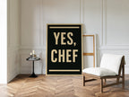 WONDERWALL 'L’Atelier Fun Collection' Yes Chef Kitchen Command Print