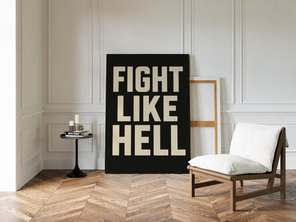 WONDERWALL ‘L’Atelier Fun Collection’ Fight Like Hell Gritty Bold Poster