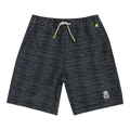 Psycho Bunny Lukas Hand Drawn Kids Swim Trunks Black